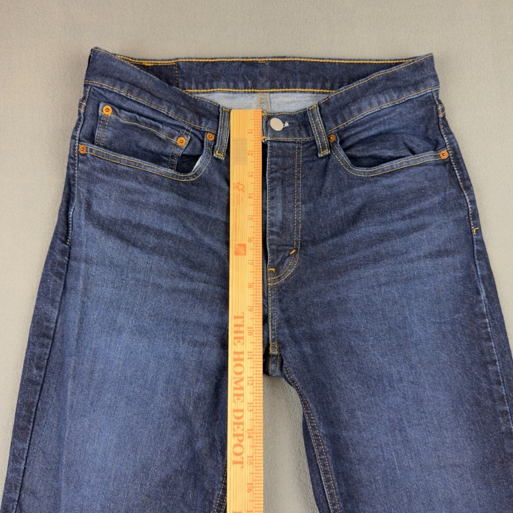 Levis 531 Athletic Slim Jeans Mens 34x32 Dark Indigo Tapered Denim Pants - Picture 3 of 10